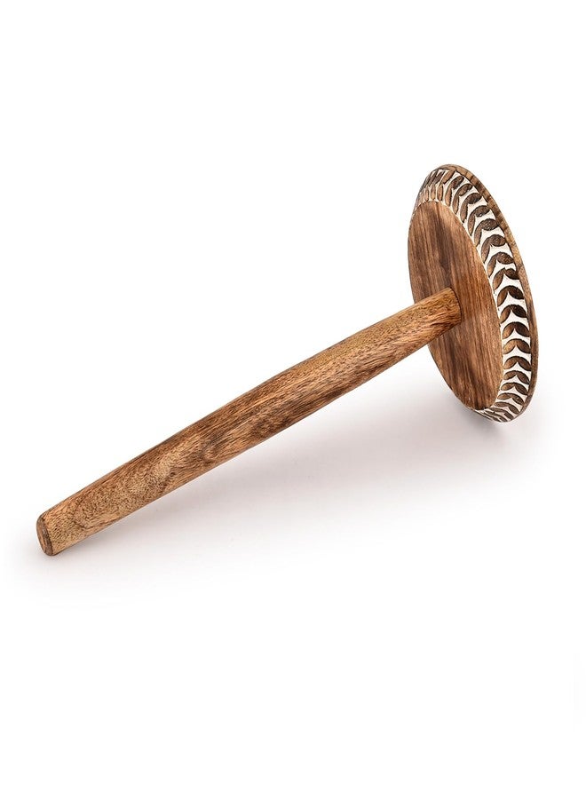 Kaizen Casa Paper Towel Holders Mango Wood Standing Rolls Holder for Kitchen, for Kitchen Counter, Dining Table, Bathroom (6" x 6"x 14") - Image 5
